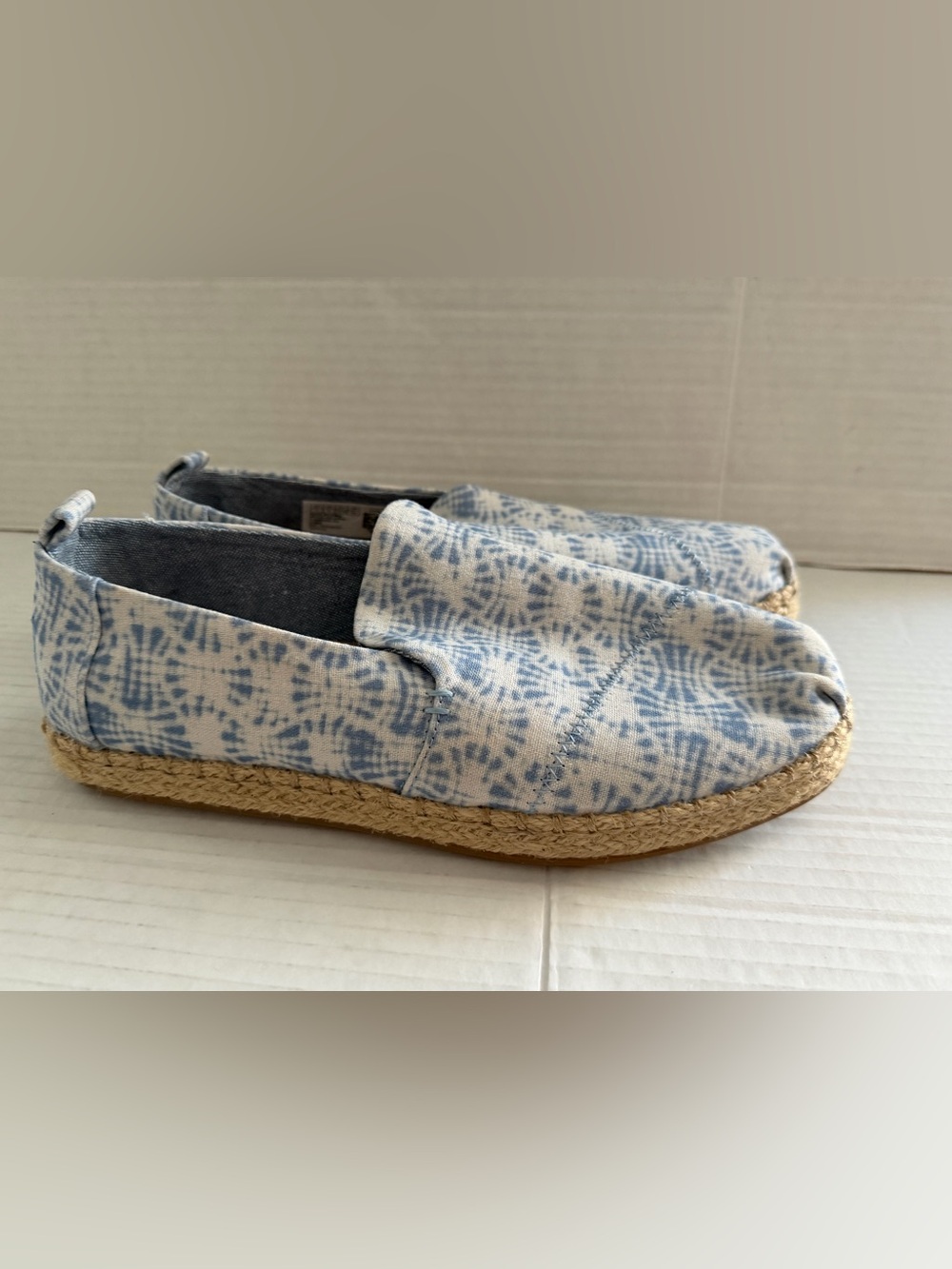 TOMS classic Alpargata Rope Espadrille Blue Women’s Size 7